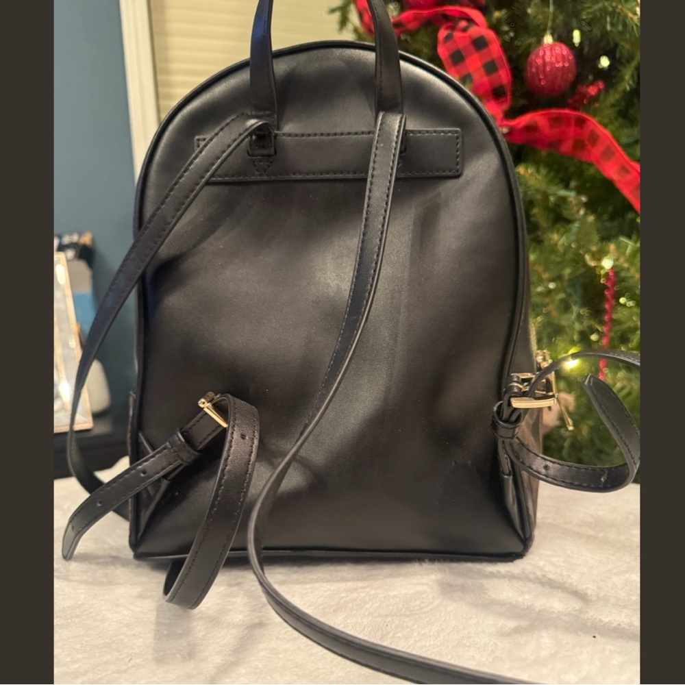Michael Kors Medium Black & Brown Logo Backpack. Adina MD - Great Condition - Picture 5 of 10
